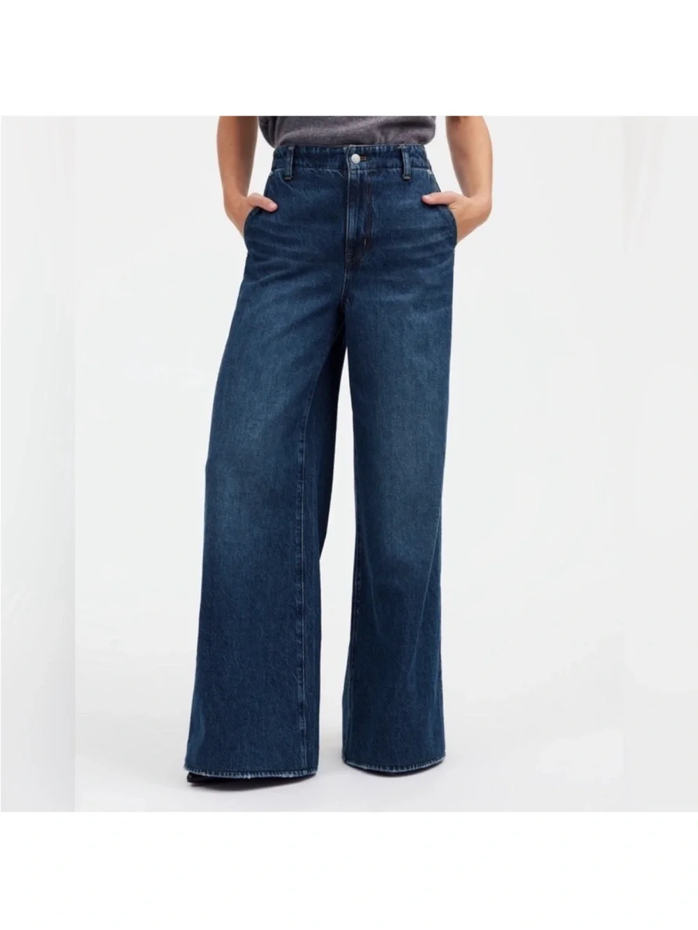 Madewell Wide Sweep High Waisted Trouser Jean